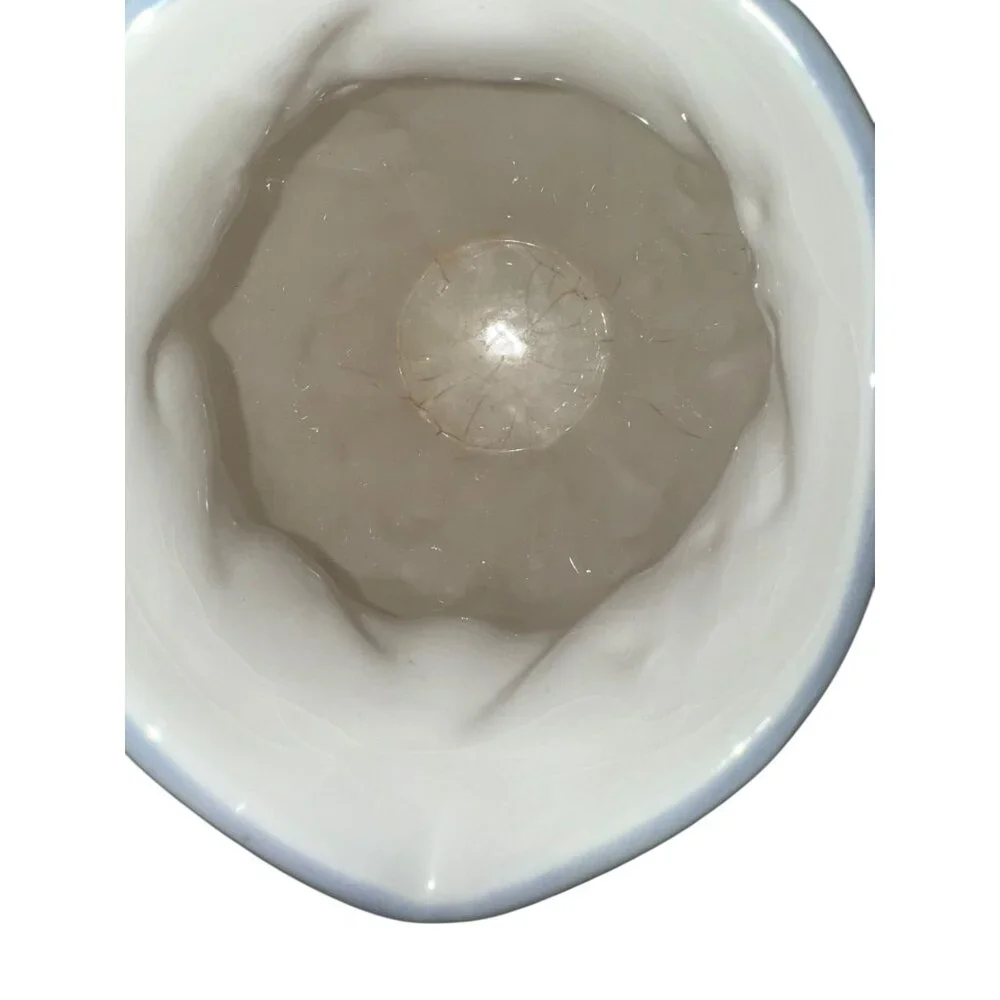 Inspirado Lily of the Valley Ceramic Pitcher Embossed Floral Hand Painted - Picture 12 of 13